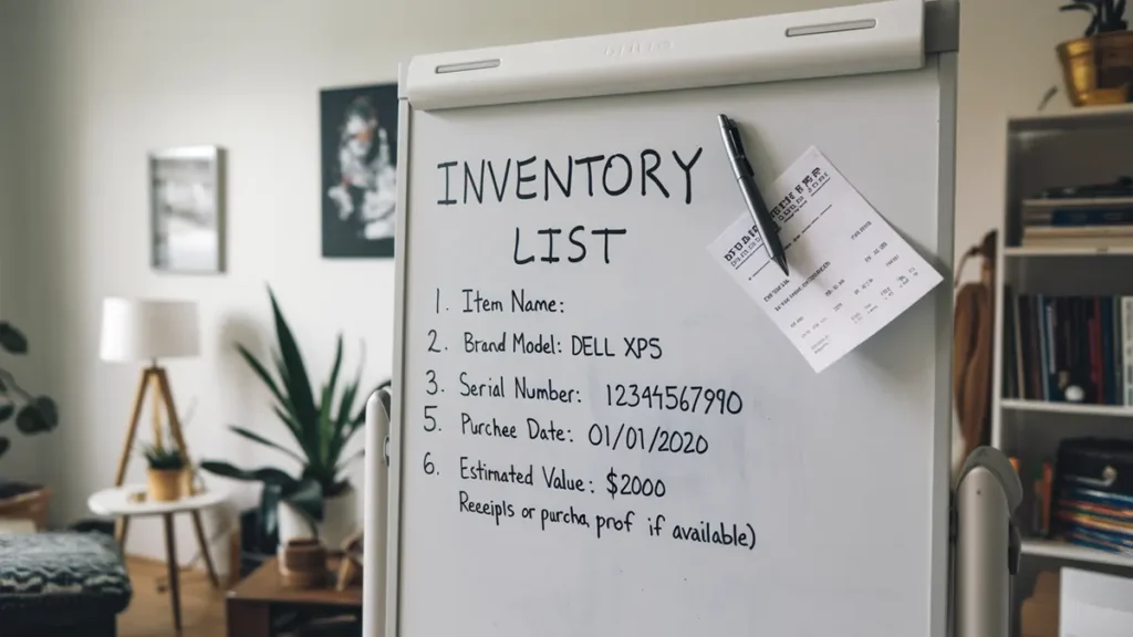 how to create effective home inventory list